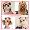 10/20PCS Adorable Ribbed Ribbon Bow Hair Accessories - Hair Tie & Ponytail Headband for Pets & Kids,Cute Hair Ornament