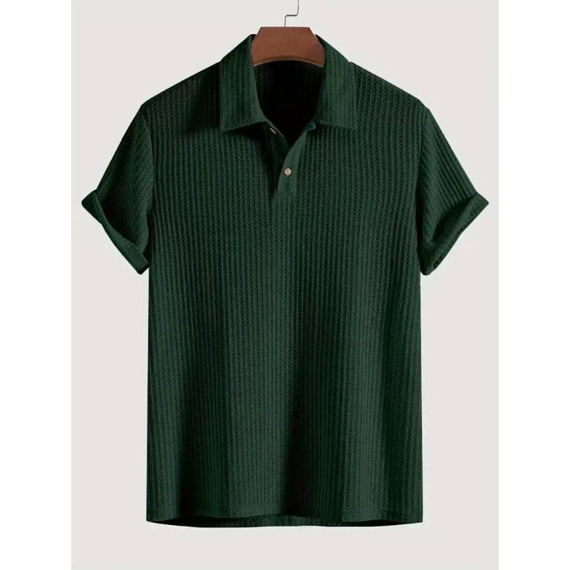 New men's summer polo shirt: short-sleeved, casual, versatile, breathable and skin-friendly
