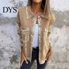 Women Solid Color Jacket Autumn Spring Coat Flap Pocket Turn-down Collar Long Sleeves Single-breasted Outerwear Buttons Retro Daily Wear Outdoor