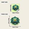 Glow-In-The-Dark Toilet Sticker Lotus Wall Sticker Self-Adhesive Removable Sticker Bathroom Decal Car Sticker Home Decor