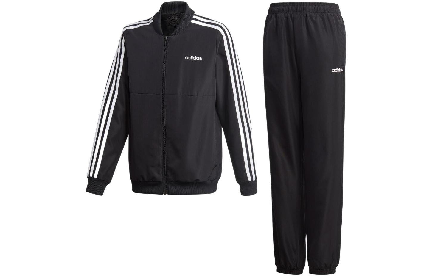 Adidas Stripes Moderate Casual Sportswear Spring Fall Kids GD6185 110