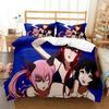 3D-Druck Anime Steins Gate Bettwäsche-Set Doppelbett Twin King Weiche Bettbezug Warme Decke Kissenbezug Junge Männer Junge Frauen Erwachsene Schlafzimmer