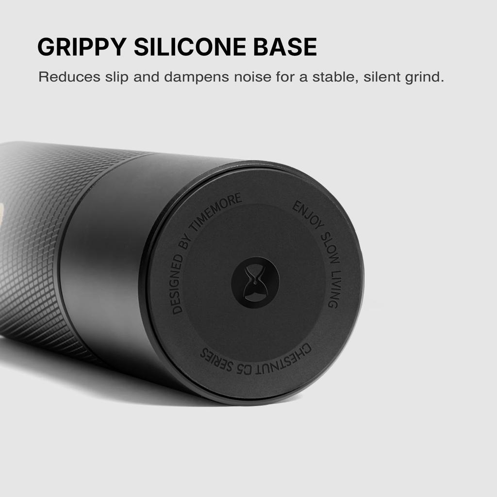 TIMEMORE C5 ESP Pro Manual Coffee Grinder (S2C-042-III) with Conical Burr, 0.015mm Precision Adjustment, Non-Slip Base, and Large Capacity Bean