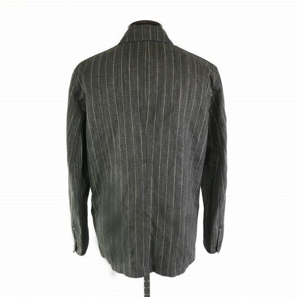 BLUE TORNADO Cotton Jacket Coverall/Men’s M/Stripe Gray/Blouson/Outerwear/Coat Made In Japan(USED)