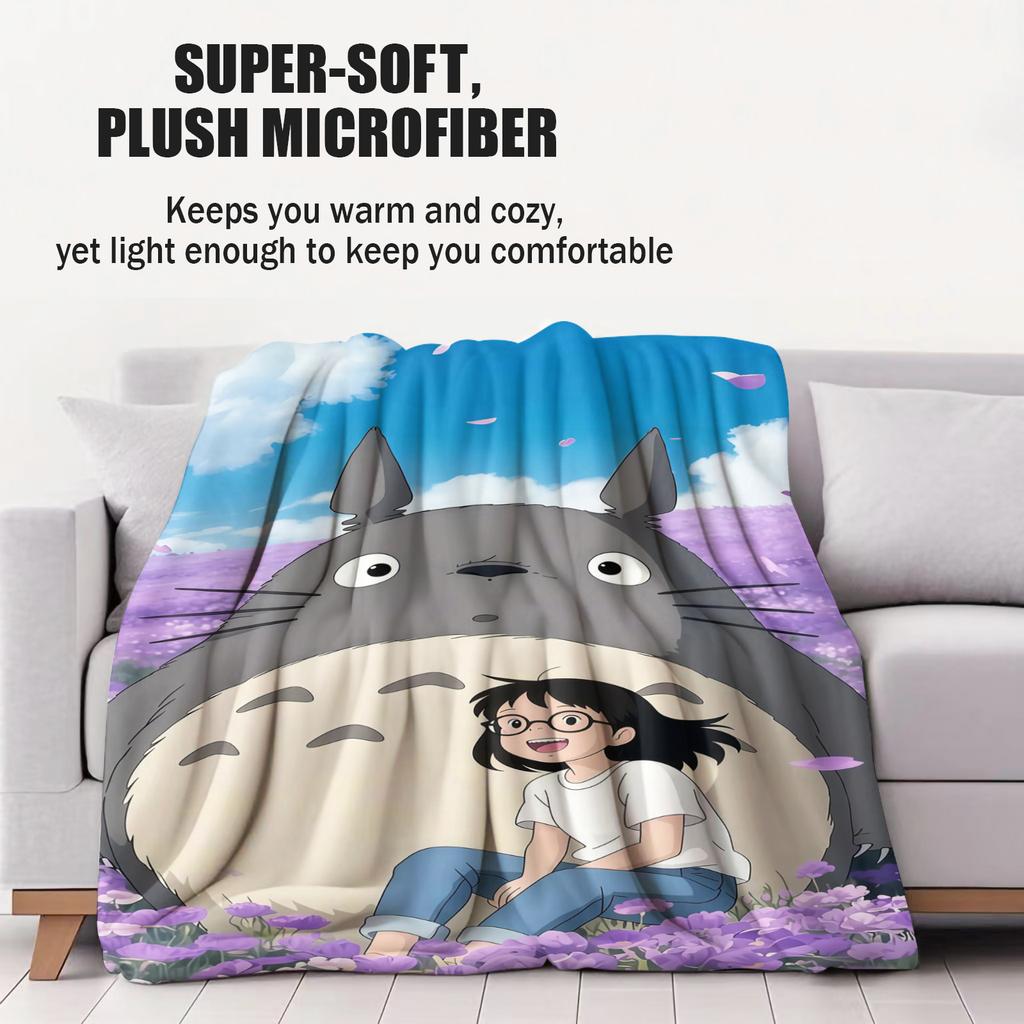 Klassische Cartoon Anime TTotoros Decke Für Büro Reisen Komfort Freizeit Camping Reise Multifunktionale Universelle Decke Ventilator Geschenk