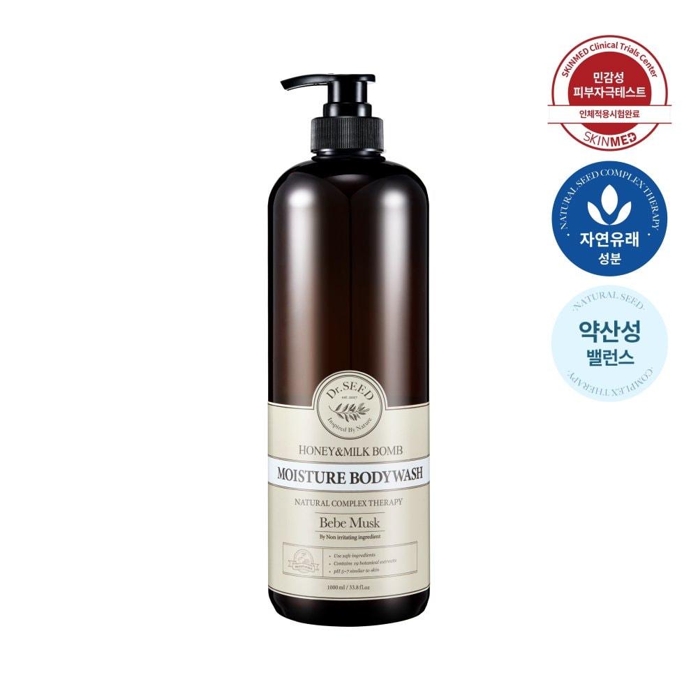 

[DR.SEED] Honey & Milk Balm Low-irritation Mildly Acidic Perfume Body Wash Large Capacity 1000ml Baby Musk Scent