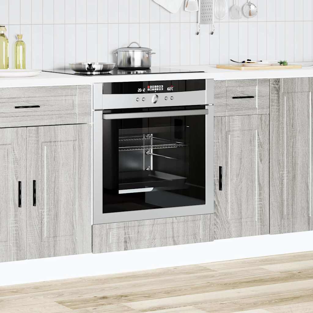 Vidaxl Porto Oven Cabinet, Sonoma Grey Oak
