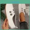 Comfortable Soft Pu Material Casual Flat Slip On Shoes For Women With Round Toe Design