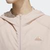 Adidas Solid Color Logo Loose Fit Zip-Up Hoodie Women Jackets Light-Gray Brown IP3959