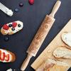 Laser Engraved Embossing Rolling Pin Christmas Style Pattern Printing Rolling Pin  Cookies