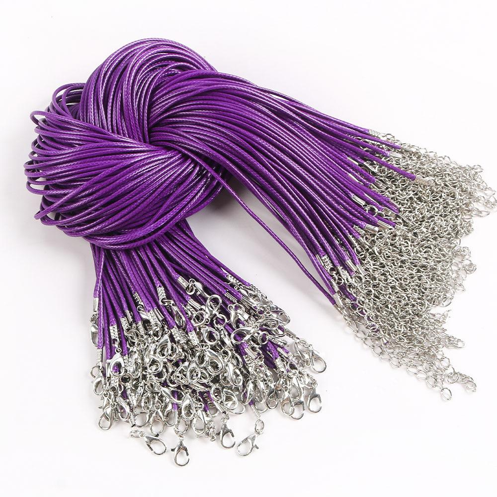 50Cm Wax Thread Necklace Rope Colored Wax Thread Rope Neck Chain Pendant Pendant Rope Braided Rope Pendant Rope