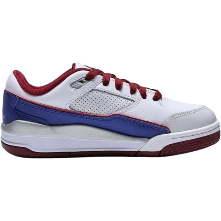 Jordan FLIGHT COURT Low Top Basketball Shoes White Blue Red Unisex IM3364-151