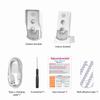 Wireless Doorbell Intercom Rechargeable Smart Intercom Doorbells for Home Real Time 3 Volume Levels 1000m 3280ft Long