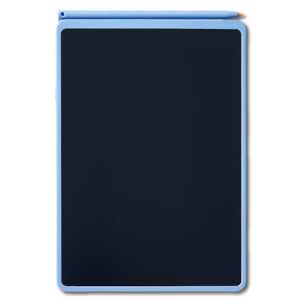 King Jim Boogie Board Electronic Memo Erasable Replaceable Blue 8.5-inch Pad, Lock, Battery, BB-20-B,