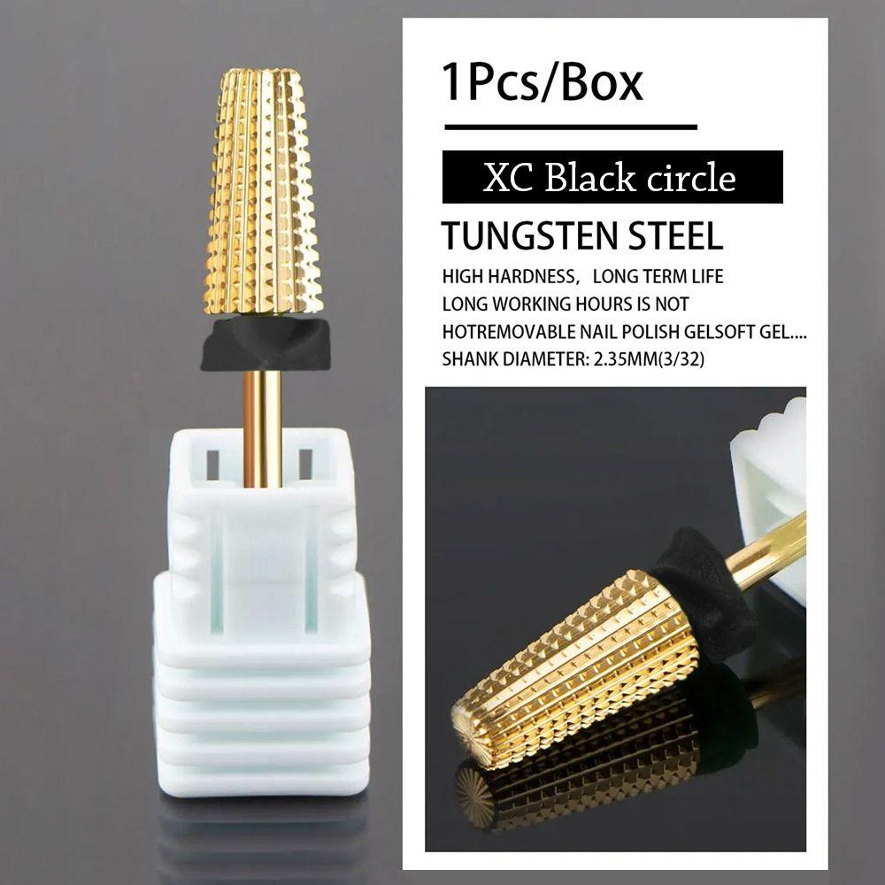 

Очистка кутикулы, фреза из вольфрамовой стали, удаление лака для ногтей, косметическая пилочка для ногтей XC Black circle