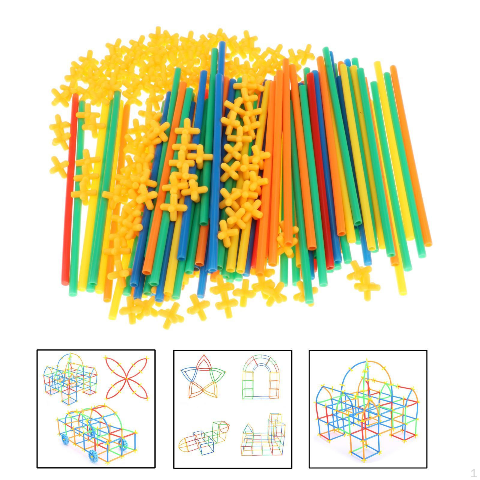 

Straw Builder Building Blocks Toys Educational for Children 200 Pieces 200pcs