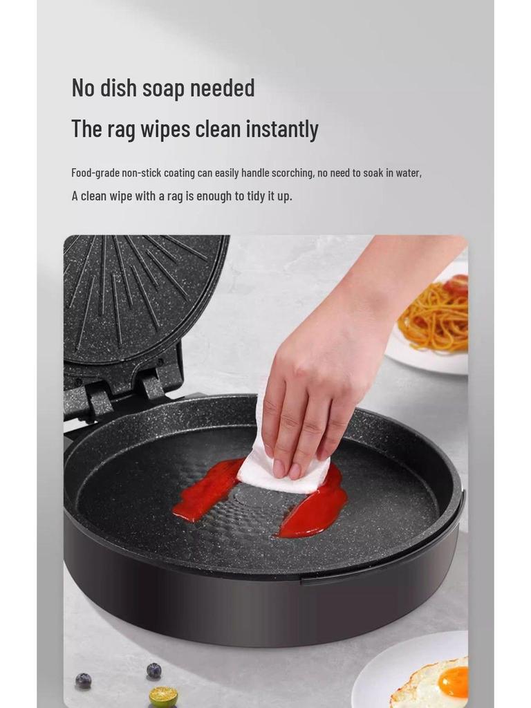 40" Double-Sided Electric Griddle Crepe and Bun Pan for Home Use