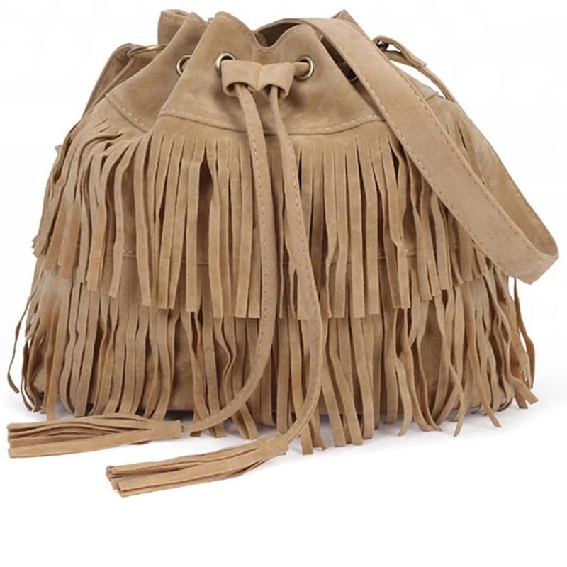 Suede Fringe Women Messenger Bags Tote Handbag Tassel Shoulder Handbags Crossbody Bag Handbags Crossbody