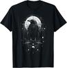 Raven Crow Dark Bird Witchcraft Omens Midnight T-Shirt