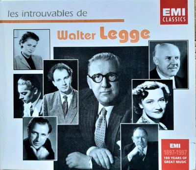 CD VARIOUS - Introuvables Walter Legge  724356974326 EMI Classics 1997 Holland Classical Used