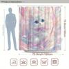 Adorable Pink Kitten Shower Curtain - Water-Resistant, Easy to Clean, Adds a Sweet and Playful Touch to Your Bathroom Decor