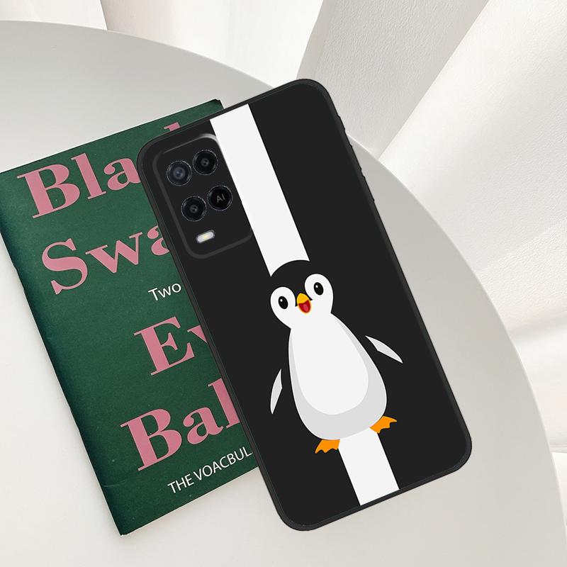 Penguin Case For Oppo A15 A16 A17 A52 A72 A76 A96 A54 A74 A94 A54S A57S A58 A78 A98 A57 A77 Cover