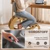 Ergonomic Kneeling Chair with Backrest, Corduroy Look, Grey