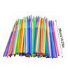 100pcs Drinking Straws Colorful Flexible Plastic Drinking Straws Colorful Food Safe Straw Long Flexible Sipping Straws