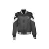 (WMNS) Non-Padded Baseball Bomber Asia Sizing 'Grey White Black' Women's 10017460-A02