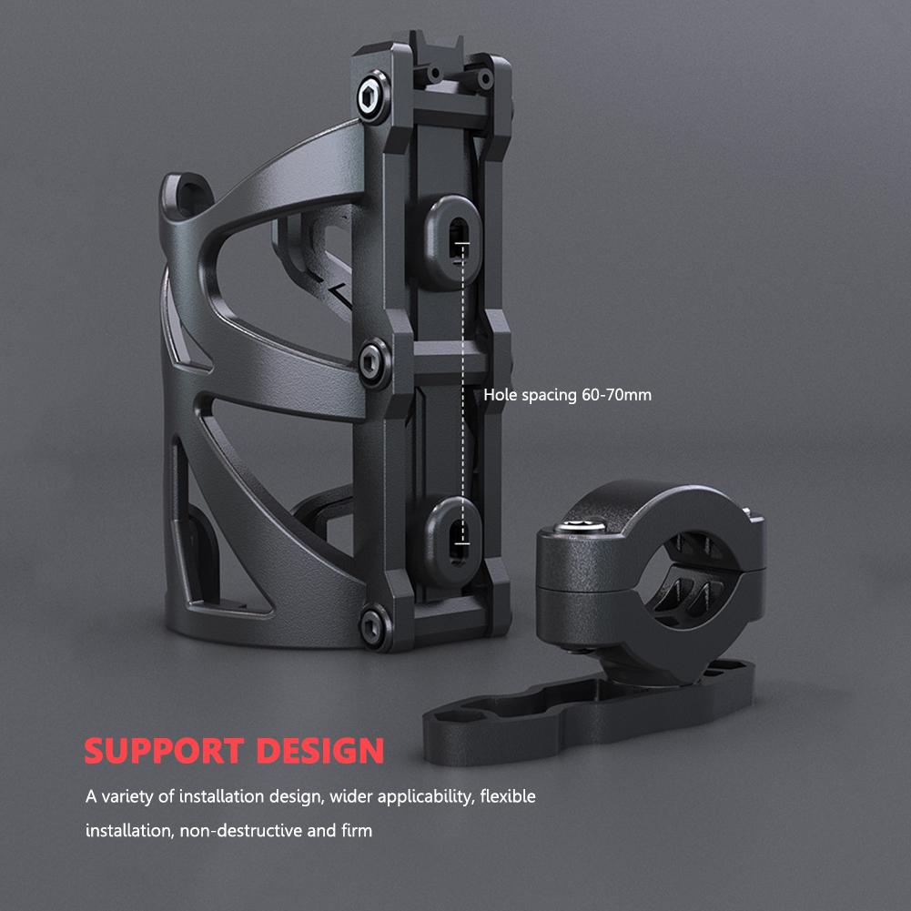 Faltbarer Motorrad Getränkebecherhalter Leichter Fahrrad Flaschen-Kesselhalter Motorrad Fahrrad Lenkerhalterung zum Fahren Radfahren