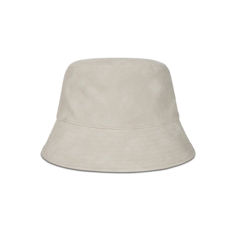 VARZAR VA Studded Vegan Leather Bucket Hat Ivory