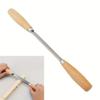1pc Ashtree Wooden Handle Woodwork Hand Plane Carving Curved Wood Debarking Hand Tool for Polished Logs