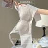 Big breasts, big and small breasts, anti-sagging, no steel ring, breathable thin bra in summer