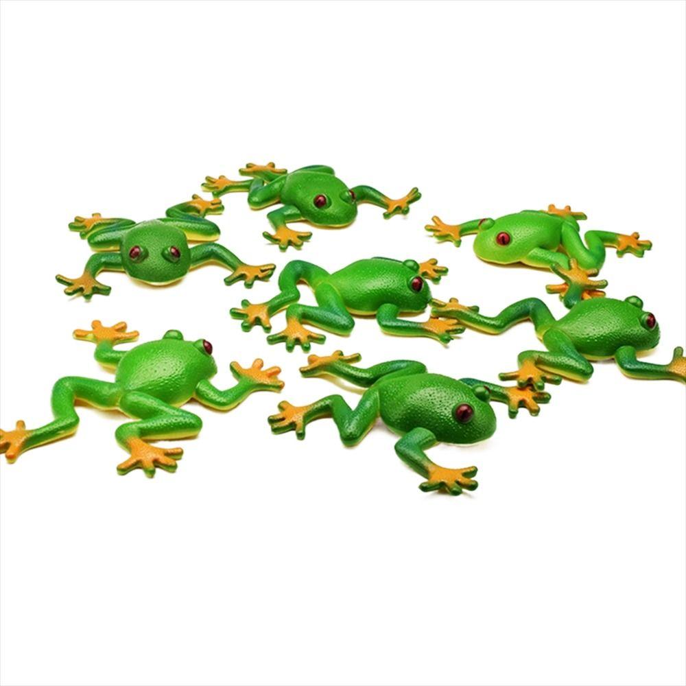 Adults Jokes Soft TPR Model Toy Spoof Squeeze Frog Simulation Frog Squeeze Toys Stretchable Frog