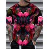 T-shirt da uomo con stampa 3D a maniche corte, comoda per l'uso quotidiano, top da uomo taglie forti