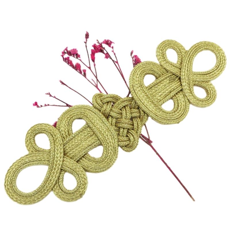 Chinesische Knoten Froschknöpfe Annähen Verschlussbefestigungen für Traditionelles Cheongsam Schal Strickjacke Pullover Kostüm Kleidungsstück