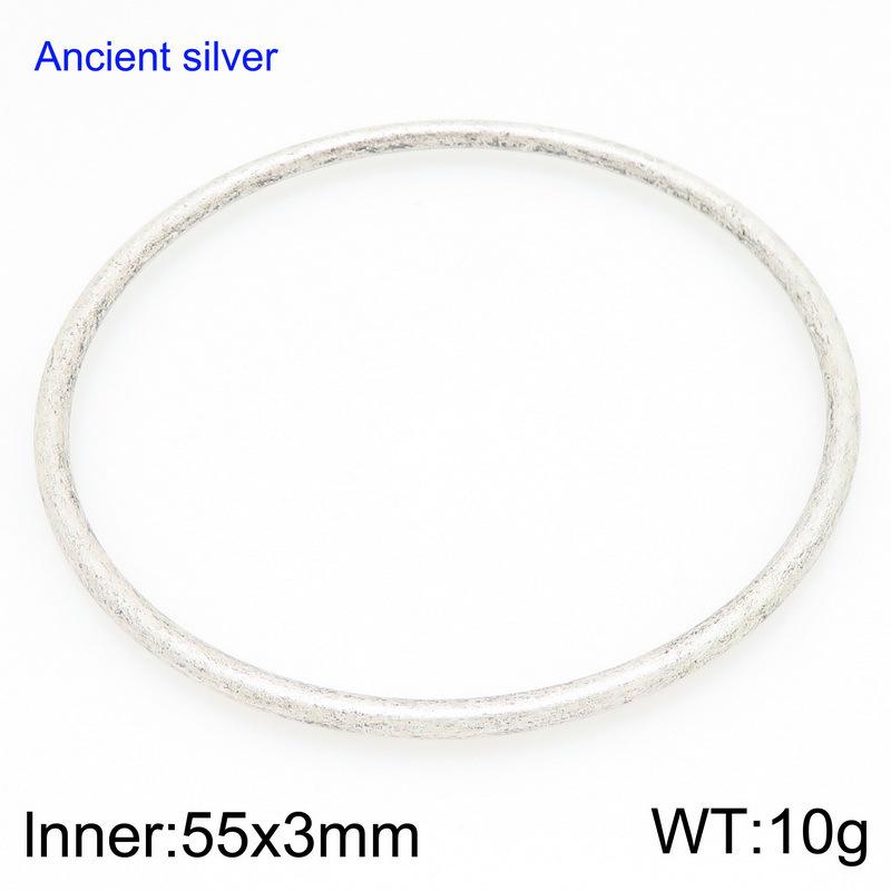 

Антисеребряный многослойный набор колец и браслетов из нержавеющей стали – Простой, модный и штабелируемый