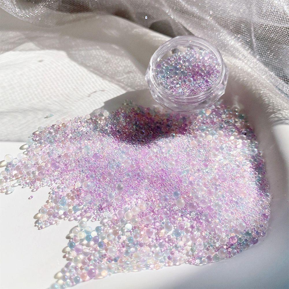 

Mermaid Bead Jewelry Making Bubble Bead Nail Charms Nail Art Rhinestones 3D Nail Art Decoration
