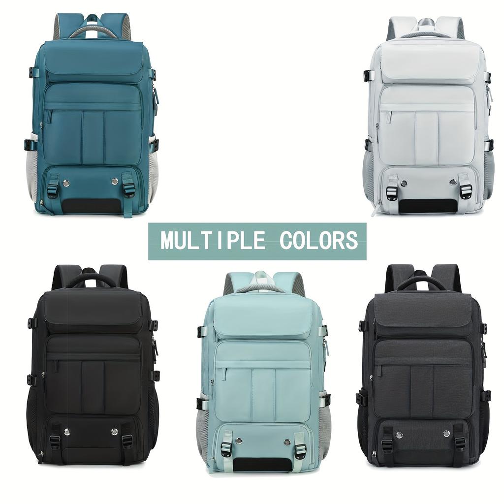 Large Capacity Travel Laptop Backpack for Women, with USB Charging Port and Shoe Compartment, University Backpack, Airline Approved Business Work Bag