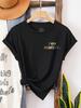 An die Person hinter mir Briefdrucke Damen T-Shirt Lässig Locker Kurzarm Street Atmungsaktive Kleidung Sommer O-Ausschnitt T-Shirts