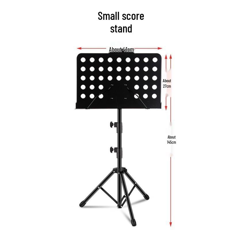 Portable Foldable Music Stand for Sheet Music, Guitar, Drums, Guzheng, Violin, Songbooks