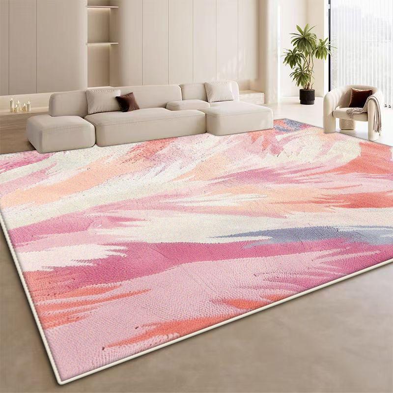 Einfacher Stil Farbverlauf Wohnzimmer Teppich Rutschfest Mädchenzimmer Senior Dekoration Teppich Große Größe Ankleidezimmer Schminktischmatte Leicht zu reinigen