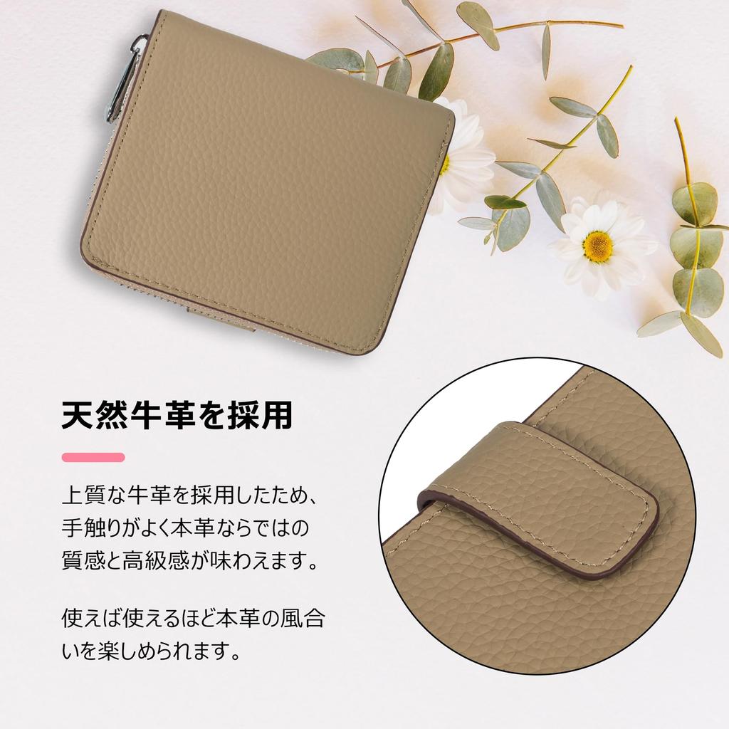 Belleza Eterna Bifold Certified Genuine with Coin Purse and Card Perfect Gift for Ichiryu Manbai Tensha and Day Women's Wallet, Popular, Leather,