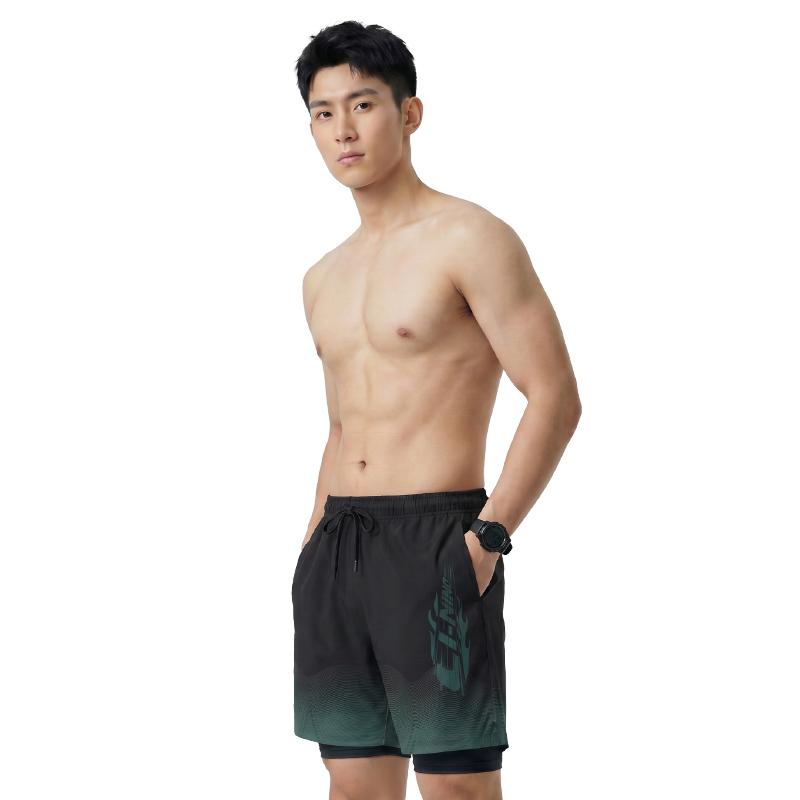 Li-Ning Quick-Drying Breathable Double-Layer Comfortable Versatile Cycling Running Basketball Casual Shorts Unisex Shorts LSKW108-1S
