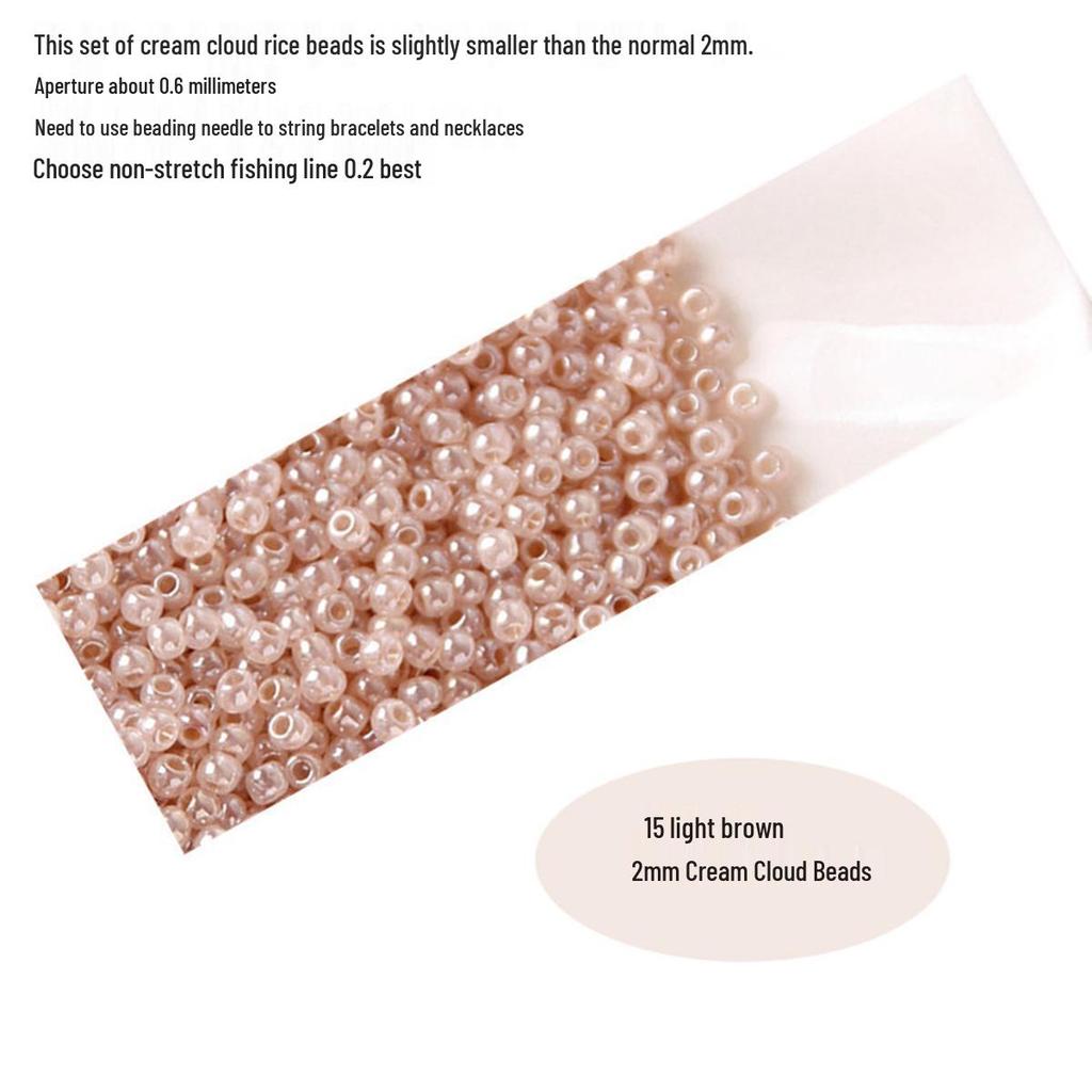 Imported 3A Quality 2mm Creamy Cloud Iridescent Seed Beads for DIY Jewelry Making