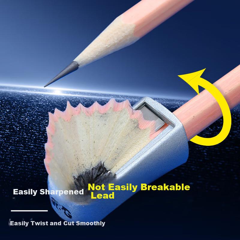M&G (M&G) Stationery Zinc Alloy Pencil Sharpener, Portable Durable Office Supplies, Single Pack APS912F3