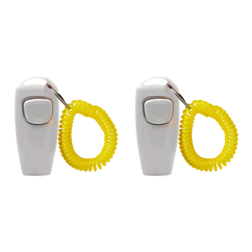 2 Stück Ergonomische Hundeklicker Pfeife Trainingsset Kunststoff Outdoor Gehtraining Gerät Für Rassen Kommandos Und Verhalten