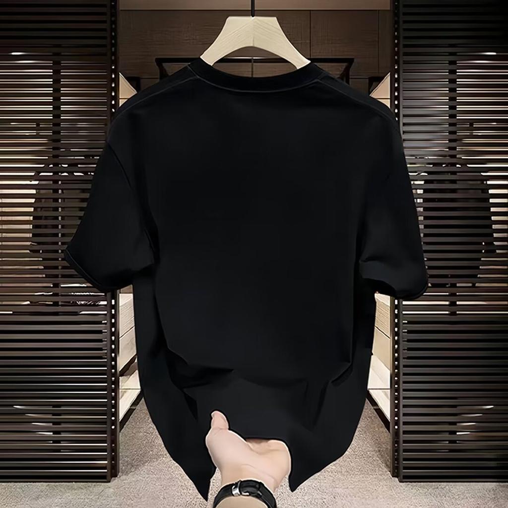 American Trendy Brand Pure Cotton Men'S Printed Short-Sleeved T-Shirt Trendy Men'S And Women'S Casual Round Neck T-Shirt Men'S