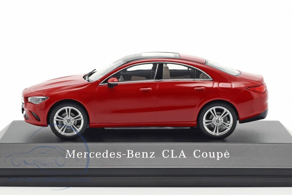 SPARK Mercedes-Benz Diecast Car 1/43 Scale BENZ CLA-Class Coupe (C118) 2019 (Jupiter Red) [Parallel Import]
