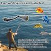 63mm Spinning Handle with TPE Gray Knob (27mm) Compatible with Shimano Stradic FL, FM, Stella, Vanford, Vanquish, and Naski